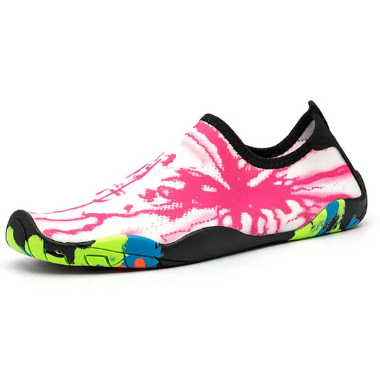 Abstract Patterned Aqua Splash Water Shoes